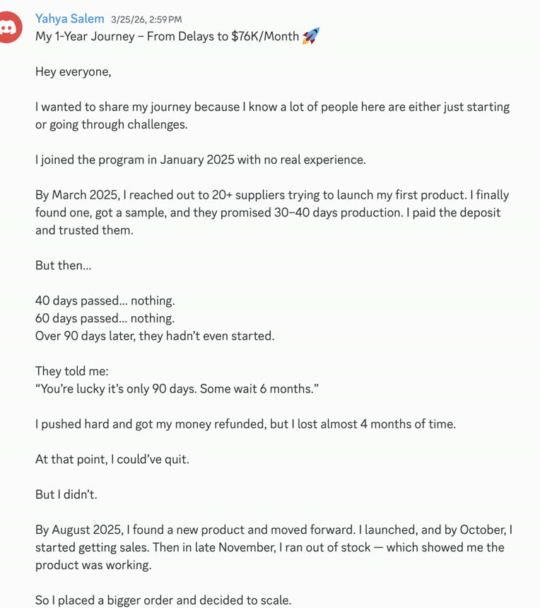 Student win
